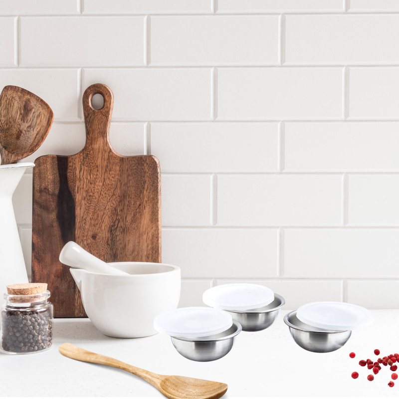 Oggi Prep Stainless Steel 3 Piece Mixing Bowl Set Wayfair